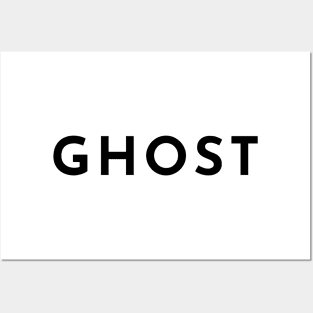 Ghost. Minimalistic Halloween Design. Simple Halloween Costume Idea Posters and Art